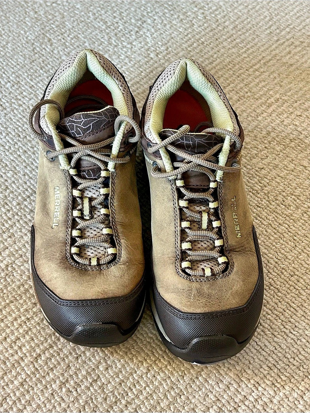 Merrell Chameleon Cafe Latte Women's Athletic Shoes US 8 Brown & Green